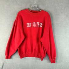 Vintage Ohio State Buckeyes Starter Fleece Sweatshirt XL Pullover Red Football picture