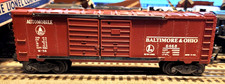 SCARCE LIONEL POSTWAR #6468X TUSCAN B&O AUTOMOBILE CAR IN GOOD CONDITION IN OB. picture