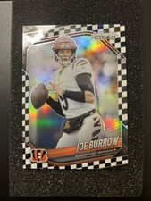 2025 Panini Prizm - Joe Burrow #62 Black & White Checker Prizm picture