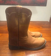 Justin Men’s Leather Roper Cowboy Boots. Size 11.5 picture