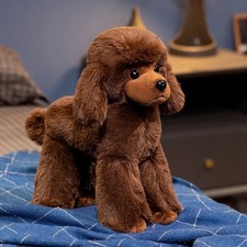 Brown Poodle Dog Plush Toy 7