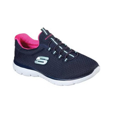 Women's Skechers Sport Summits 'Navy/Pink' Comfy Athletic Shoe / 12980 / Size 10 picture