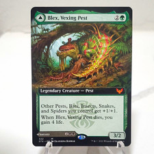 MTG Blex, Vexing Pest  Strixhaven Extended Art  322 Mythic Reg Eng +1/+1  picture