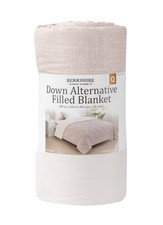 Berkshire Herringbone Down Alternative Filled Blanket Queen 98