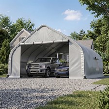 20 X 20 Heavy Duty Carport with Galvanized Steel Frame, Portable Garage Shelter picture