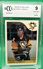 1985-86 O-Pee-Chee - Mario Lemieux #9 (RC) BCCG 9 picture