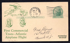 Us 1931 First Commercial Flight New York Bermuda Azores To Paris With Stop Over picture