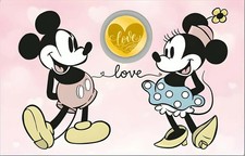 2026 Steamboat Willie Love 1928 1/1000 oz Gold Coin in Card Mickey Minnie Mouse picture
