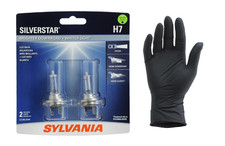 SYLVANIA H7 SilverStar Halogen 2-Bulbs  and Free Installation Glove NEW IN BOX picture