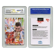 2022 Lionel Messi Argentina Soccer Champion Diamond Dust Rency Card Gem-Mint 10 picture