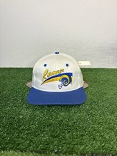 Vintage Los Angeles Rams hat cap snap back white blue annco deadstock mens NFL picture