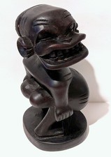 Vintage African Tribal Art Hand Carved Wood Statue Fertility Figurine Katumo picture