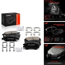 A-Premium Front and Rear Ceramic Brake Pads Compatible with Chevy picture