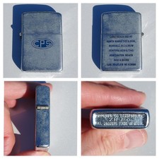 Rare 1948 '49 Zippo 3-Barrel Hinge CPS CA Prod Serv Lighter Oil Field Directory picture