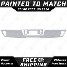 NEW Painted *WA8624 - White* Rear Face Bar for 2014-2018 Chevy Silverado Sierra picture
