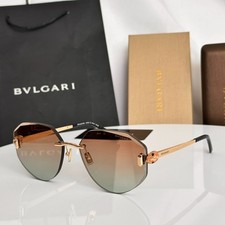 Bvlgari BV40059U Sunglasses Gold Frame Gradient Classic Brown Lenses 58mm picture