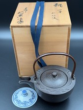Keiten Takahashi Iron Sake Kettle Choshi Living National Treasure Signed Box picture