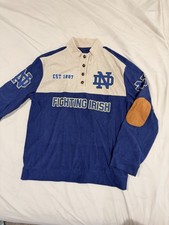 Vintage Notre Dame Fighting Irish Corduroy Pullover picture