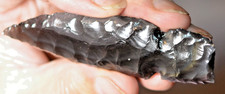 3.78 Inch Obsidian Primitive Projectile Point Repro picture