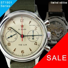 Seagull 1963 ST1901 Venus 38mm Chronograph Sapphire, Display Back, 2 Straps BNIB picture