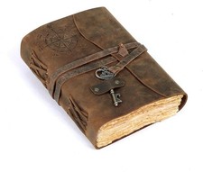 cuero Compass Vintage Leather Journal Antique 8 inch by 6 inch, Brown  picture