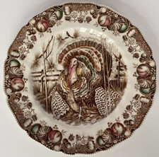 Vintage Johnson Bros. His Majesty Turkey Dinner Plate 10-1/2