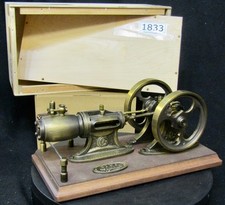 NEW  Superb - Large Solid Bronze Live Steam Engine Hand Made in Poland # 1833 picture