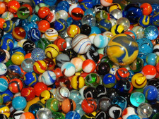 2 pounds Assorted Premium Mega Marbles 5/8