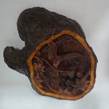 Vintage 1987 Signed “The Eyes of Sinbad” Wood Carving Relief S Jordan picture
