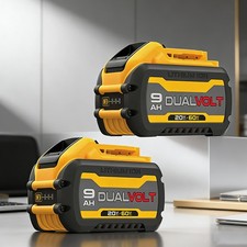 2-Pack 9.0Ah for DEWALT 20V/60V FLEX VOLT Lithium-Ion Battery DCB609 DCB612 NEW picture