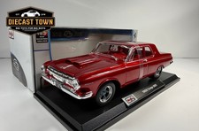 1:18 Maisto 1963 Dodge 330 in Red Diecast Model Car picture