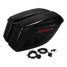 Vivid Black Saddlebags Fit For Harley Touring CVO Road Street Glide 2023-2026 25 picture