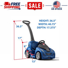 Step2 Blue Push Around Buggy GT, Toddler Push Car, Ages 2-6, 50 lb Capacity picture