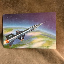 1950s Nabisco North American aviation X 15 rocket plane image card picture