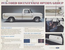 1976 Ford Truck Bicentennial Options POSTER 24 X 18 Inches Nice Wall Art picture
