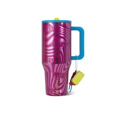 HydroJug x Poppi 40 fl oz Stainless Steel Straw Tumbler Swirls picture