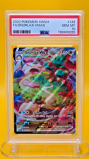 Snorlax VMAX 💤 PSA 10 GEM MINT 142/202 2020 Sword Shield Full Art Pokemon picture