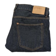 H&M Mens Button Fly Straight Regular Fit 34x34 Men's Jean Blue Denim 100% Cotton picture