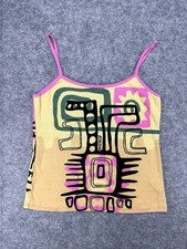 Noun Paris Y2K Graphic Spaghetti Strap Cami Cotton Made in France XL Vintage picture