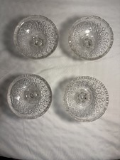 Fostoria Glass Co. Vintage American 4 glass footed sherbert cups mid 20th picture