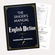 The Singer's Manual of English Diction Madeleine Marshall Comb Bound 204 Pages picture