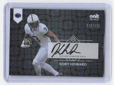 2025 ONIT Black Penn State Nittany Lions #S-7 Koby Howard Signatures 112/230 picture