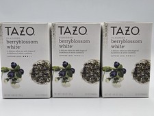 Three (3) Boxes TAZO Berryblossom White Tea Discontinued 60 Teabags BB 06/21 picture