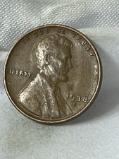 1938-S Lincoln Wheat Penny Low Mintage San Francisco Fine- Very Fine Lot #B110 picture