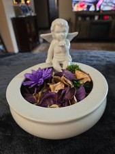Sweet Angel Potpourri or Trinket Bowl Including Unused Potpourri picture