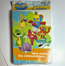 Vintage 2004 Rubbadubbers Birthday Party Invitations 8 Hallmark Sealed NOS picture