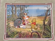 Disney Winnie The Pooh Original Production Cel Setup & Key Master Background.   picture