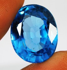 17.25 Ct Natural Sky Blue Aquamarine Unheated Certified Loose Gemstone AAA picture