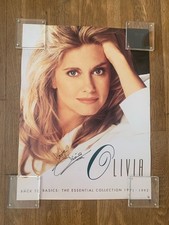 Olivia Newton-John Signed Back to Basics Promo Poster Hand Signed Love Olivia picture
