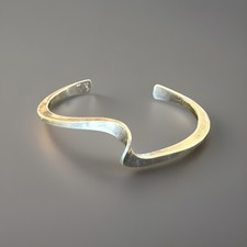 Ronald Hayes Pearson Modernist Twist Sterling Silver 925 AG Bracelet Signed picture